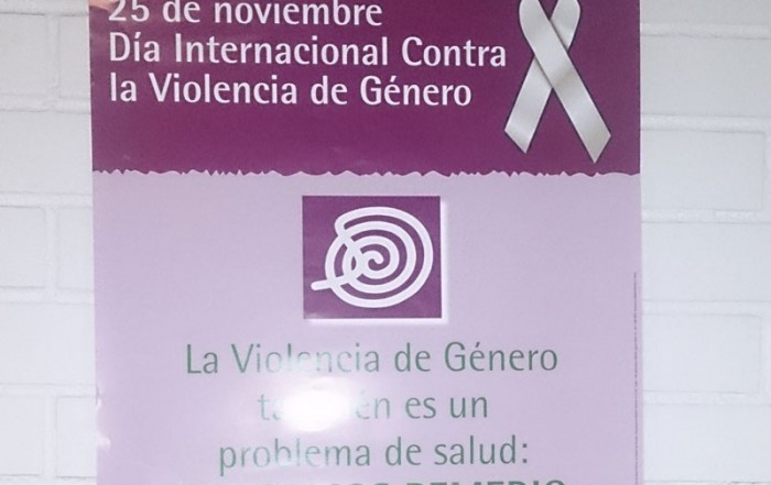 Cartel contra la violencia de género