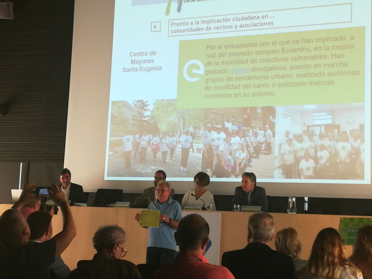 Premio «Muévete En Verde» a la implicación ciudadana en Villa de Vallecas