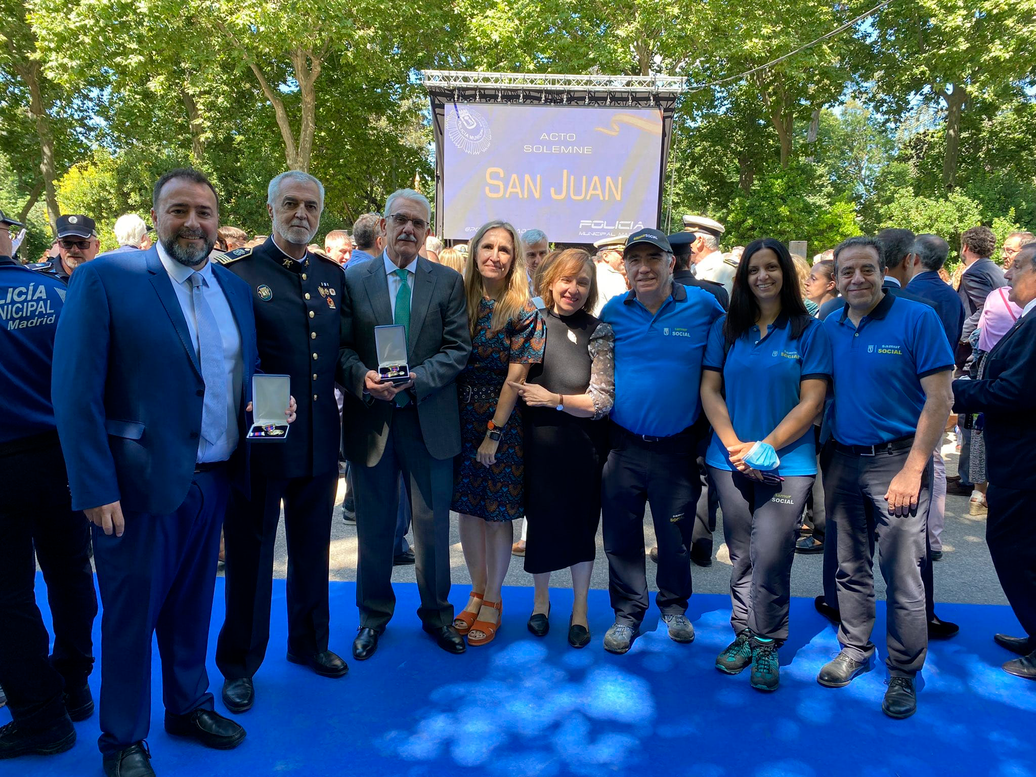 Policia Municipal ha reconocido a Madrid Salud por la estrecha colaboración entre ambos servicios municipales