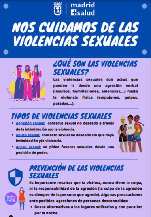 Infografía Nos cuidamos de las violencias sexuales