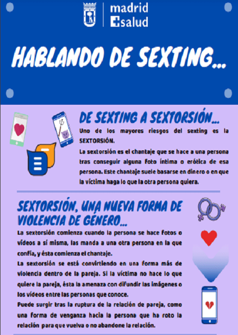 Infografía Hablando de sexting…. ¿qué es la sextorsión?