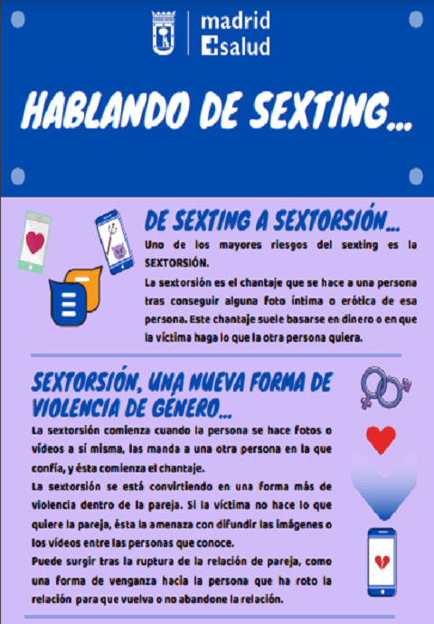 Infografía Hablando de sexting.... ¿qué es la sextorsión?