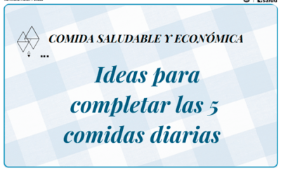 Ideas para completar las 5 comidas. Comida económica y saludable