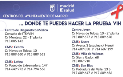 Centros del Ayuntamiento de Madrid donde te puedes hacer la prueba VIH