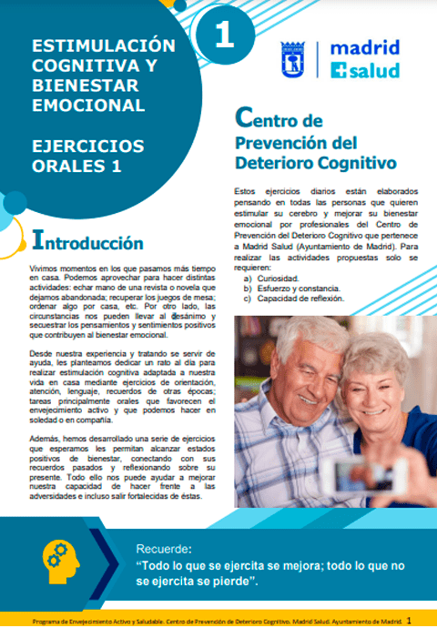 Ejercicios orales 1 - Estimulación cognitiva y bienestar emocional