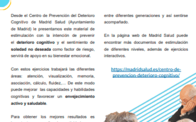 Estimulación cognitiva – Dificultad media – Ejercicios 11