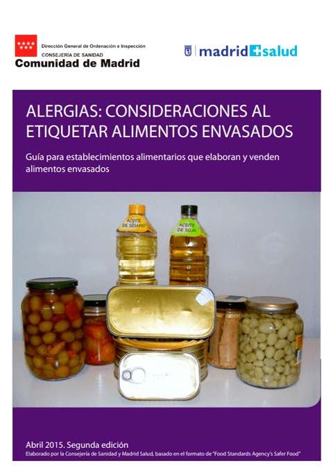 Alergias: consideraciones al etiquetar alimentos envasados