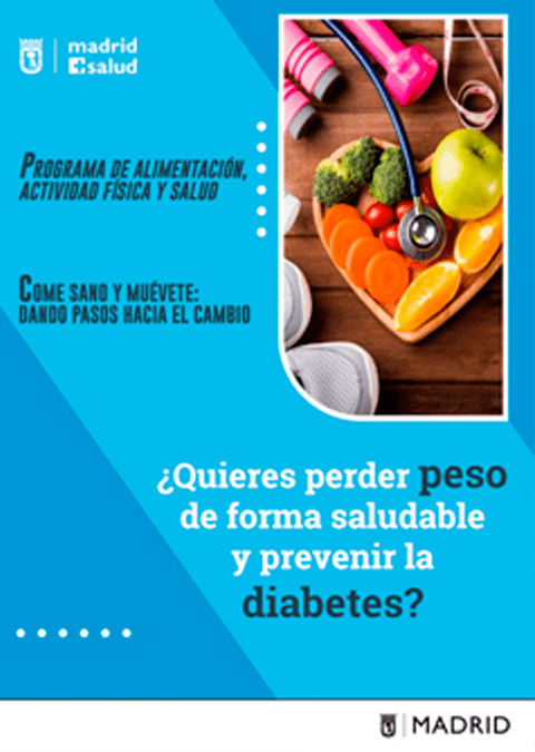 Tríptico. ¿Quieres perder peso de forma saludable y prevenir la diabetes?