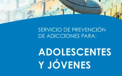 Tríptico – Servicio de Prevención de Adicciones para adolescentes y jóvenes