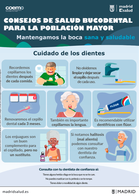 Mini guía Consejos de salud bucodental para la población mayor