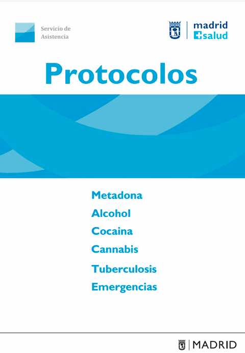 Protocolos: metadona, alcohol, cocaína, cannabis, tuberculosis y emergencias