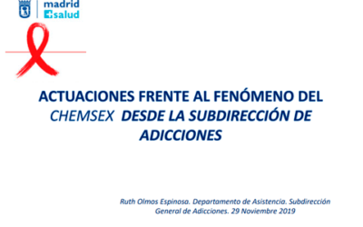 Actuaciones frente al fenómeno del CHEMSEX desde la Subdirección de Adicciones