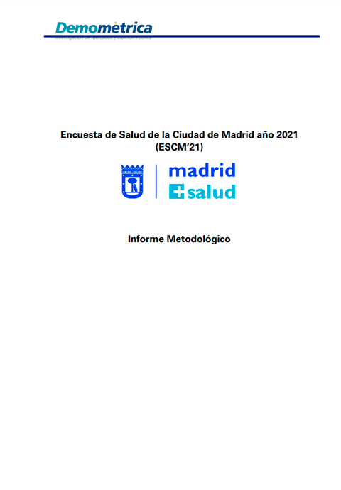 Encuesta de Salud de la ciudad de Madrid. Informe metodológico. 2021