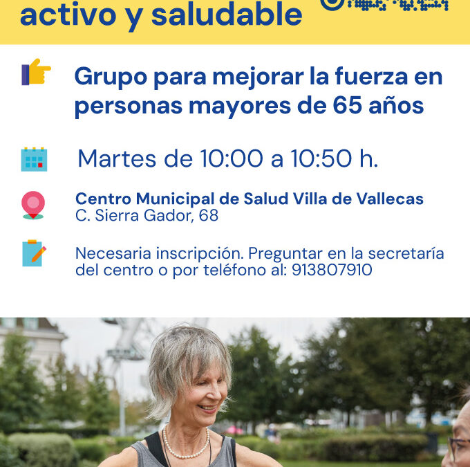 Grupo para mejorar la fuerza en personas mayores de 65 años